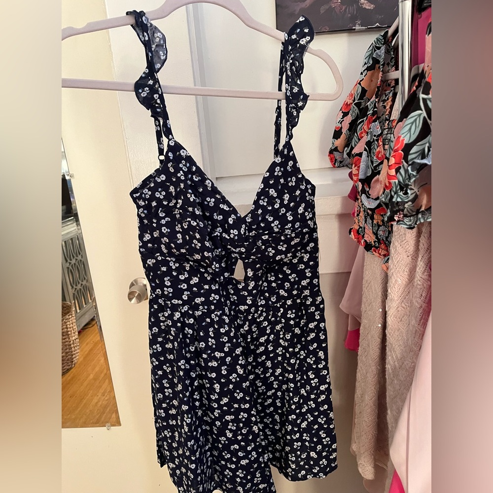 Patterned romper.